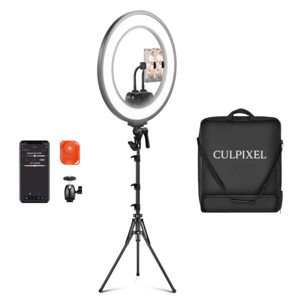 Culpixel RL45B 45W 18" Slim Edge Lit Ring Light Kit