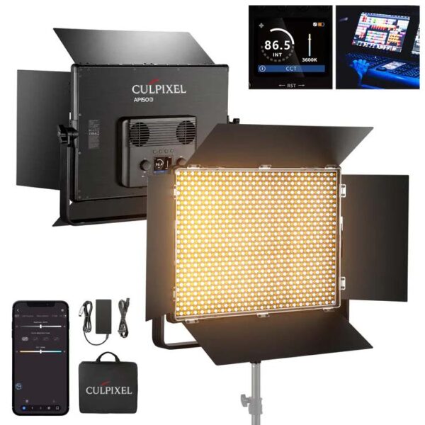Culpixel AP150B 150W Bi Color LED Panel Video Light