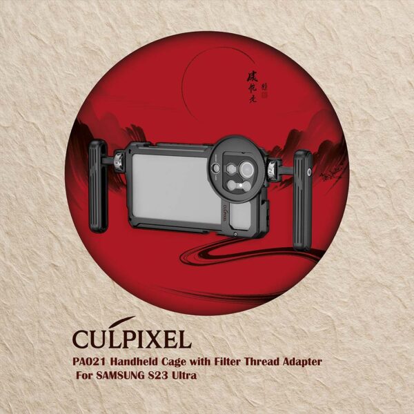 Culpixel PA021 Handheld Cage with Filter Thread Adapter For SAMSUNG S23 Ultra