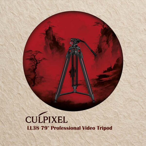 Culpixel LL38 79" Professional Video Tripod